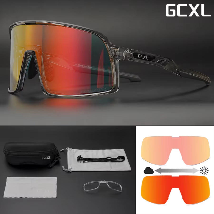 UV400 Photochromic Cycling Glasses Bike Glasses Women Safety Googles Outdoor Sports Cycling Bicycle Glasses Cycling Sunglasses