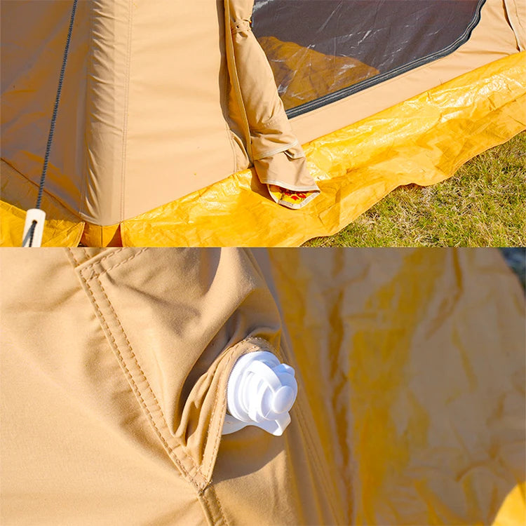 High Quality White Large Heavy Duty Luxury Family Camping Inflatable Cabin Tent for Outdoor