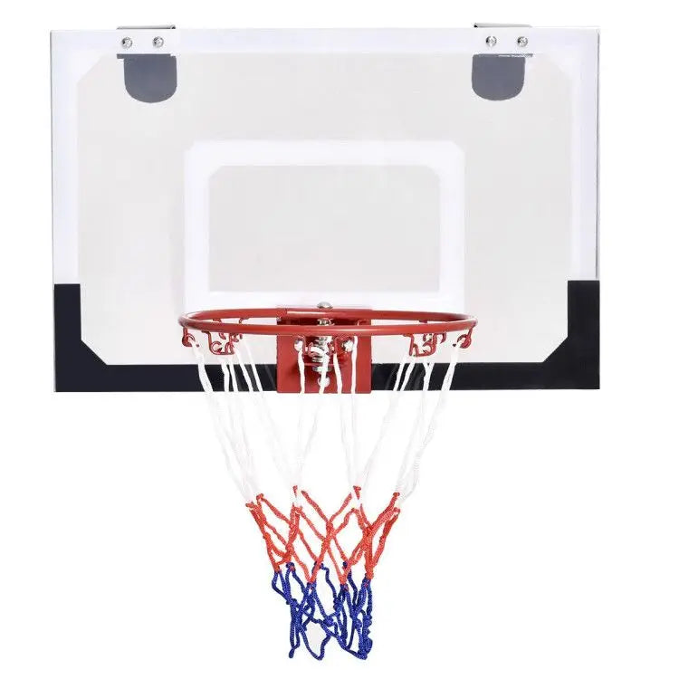 Mini Over-The-Door Indoor Basketball Hoop with Included Basketball and 2 Nets