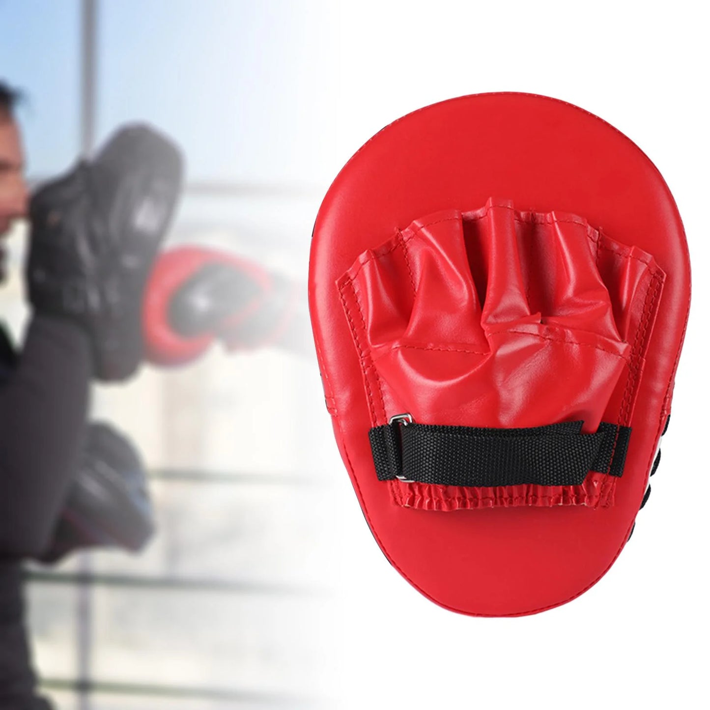 Training Hand Pad Boxing Curved Focus Punching Boxing Punching Red
