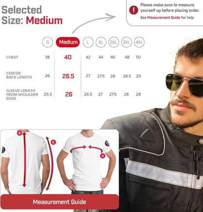 -Motorcycle Jacket-Motorcycle Jacket with Armor Ce-Powersports Protective Jackets-Biker Jacket Men-Waterproof