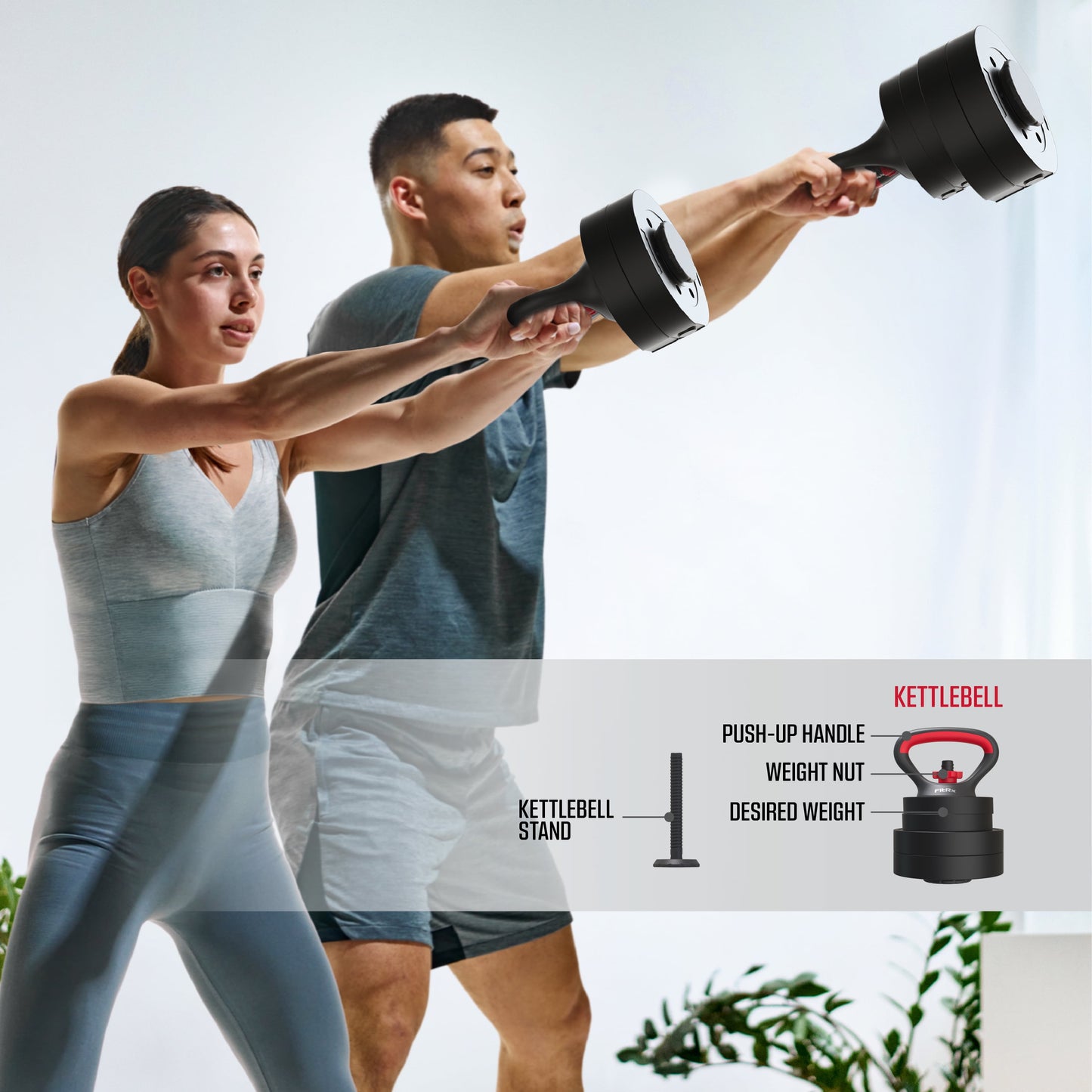 Smartbell Gym 5-In-1 Adjustable Dumbbell Set & Weight Set for Home Workouts, 40 Lbs