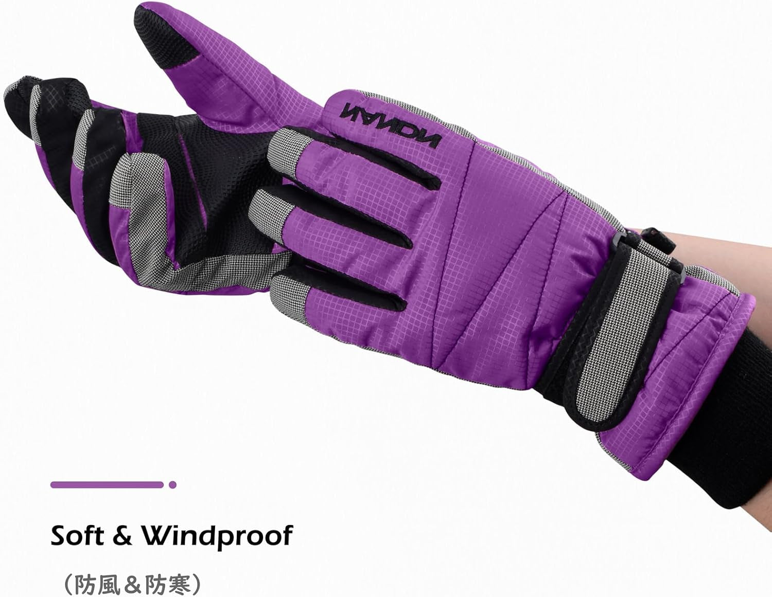 Kids Ski Snow Gloves Winter Cold Weather Windproof Warm Snowboard Sport Mittens for Boys Girls