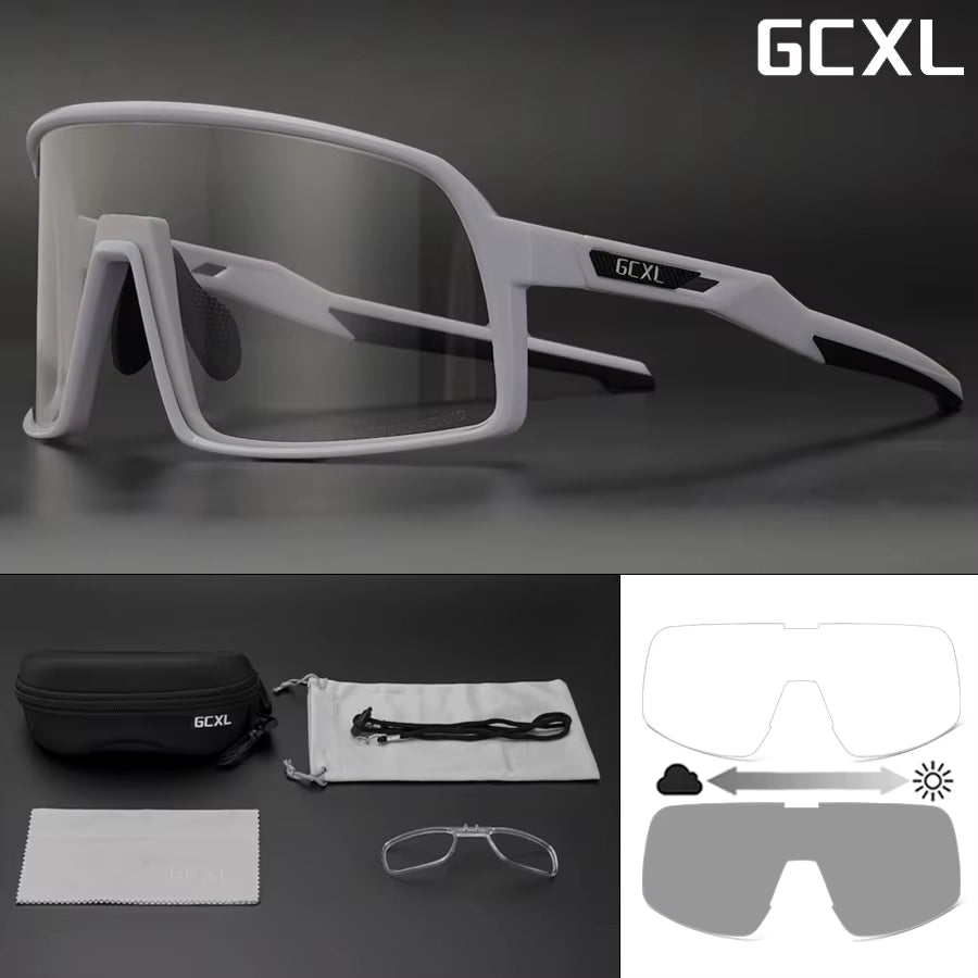 UV400 Photochromic Cycling Glasses Bike Glasses Women Safety Googles Outdoor Sports Cycling Bicycle Glasses Cycling Sunglasses