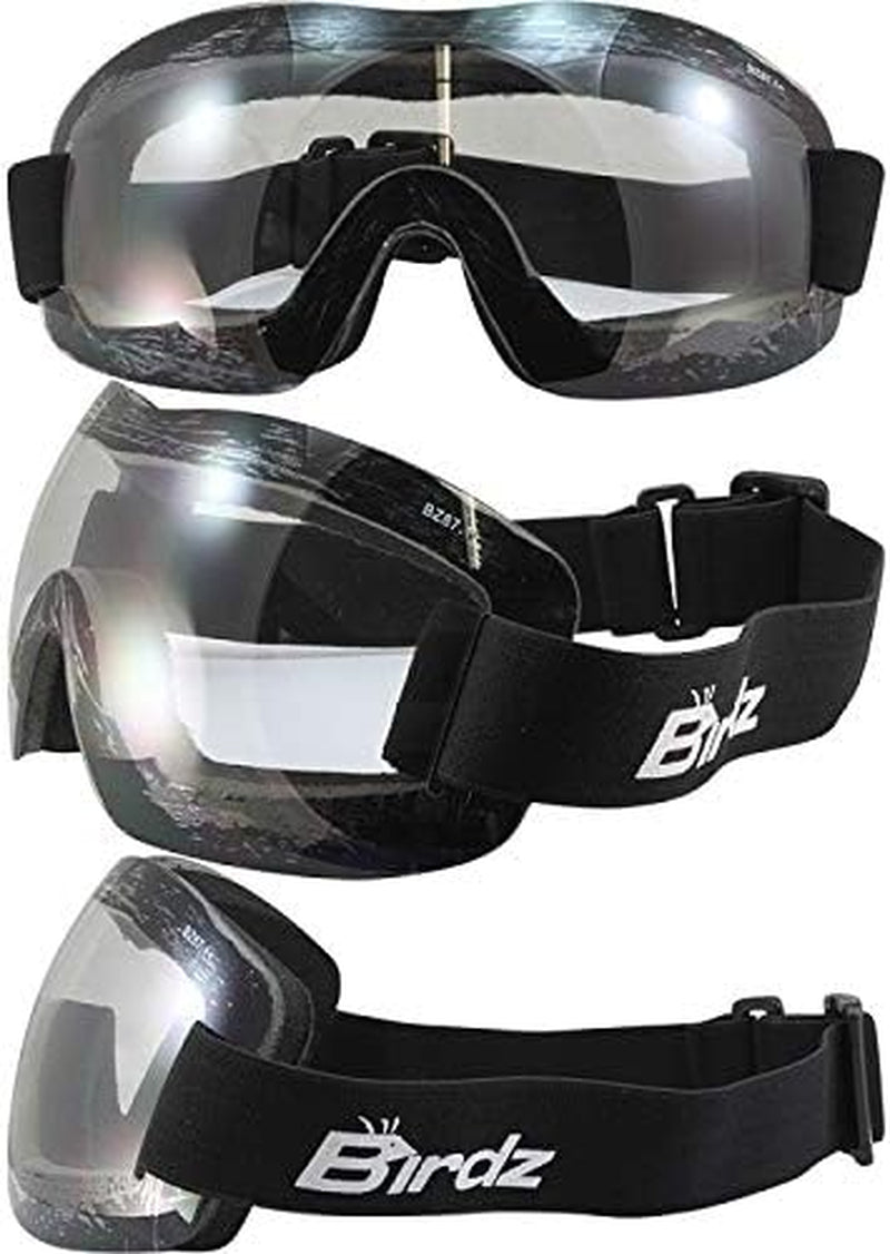 Lightweight Motorcycle Goggles Clear Lens