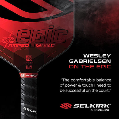 Amped Pickleball Paddles | Assembled in the USA | Amped Control or Amped Pro Fiberglass Pickleball Paddle | Unrivaled Precision & Control
