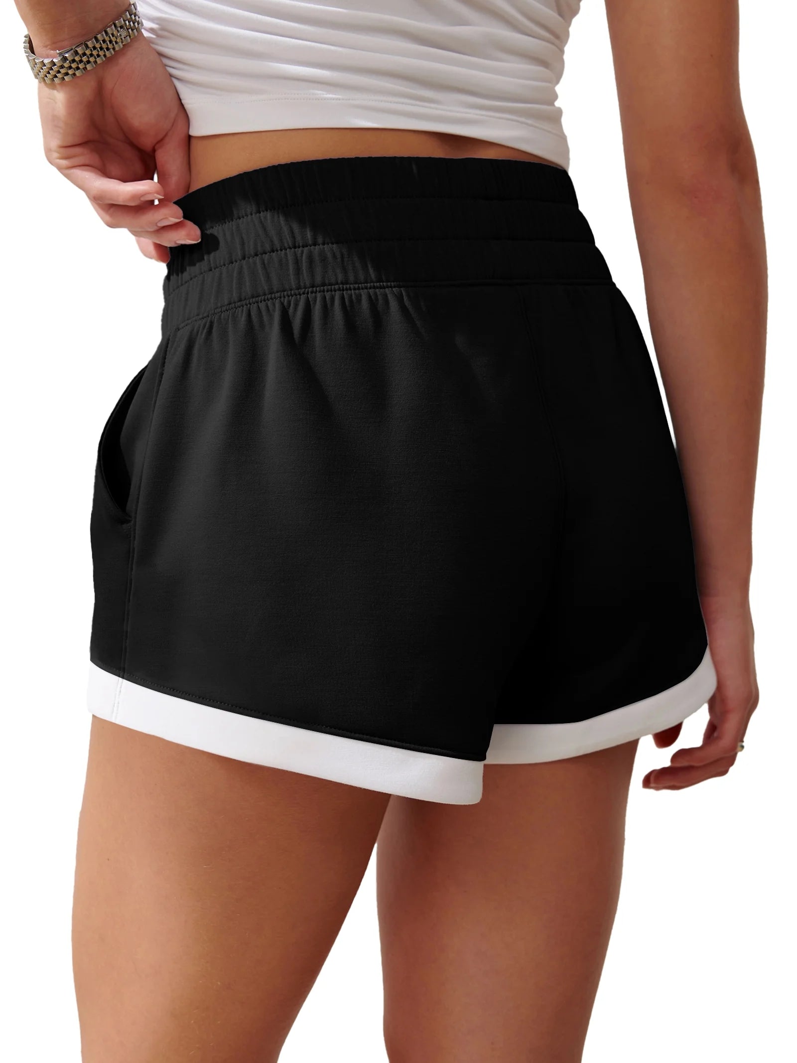 Cotton Shorts for Women Casual Shorts with Pockets