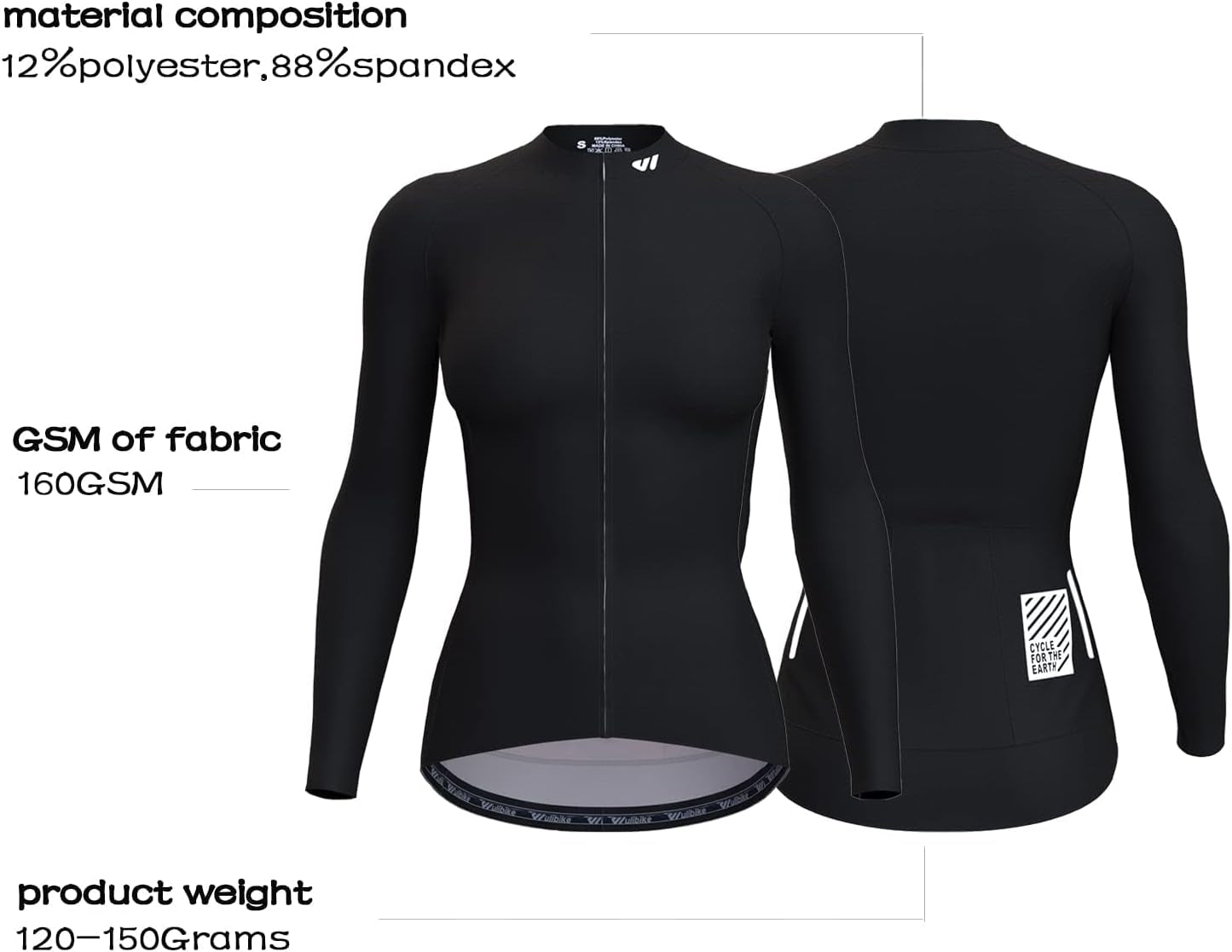 Cycling Jersey Women Long Sleeve,Bicycle Biking Bike Shirts for Women with Pockets