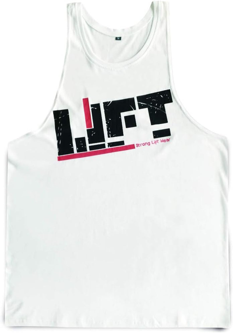 Men'S Gym Bodybuilding Stringer Tank Top Workout Muscle Cut Shirt Fitness Sleeveless Vest