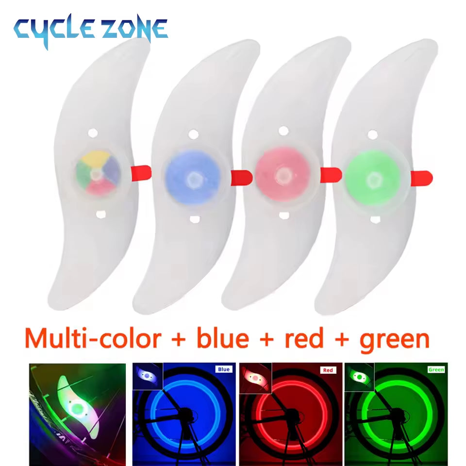 Bike Wheel Spoke Light Tire Lights 3 Mode LED Tyre Tire Flash Lamp Bike Safety Warning Easy to Install MTB Bicycle Accessories