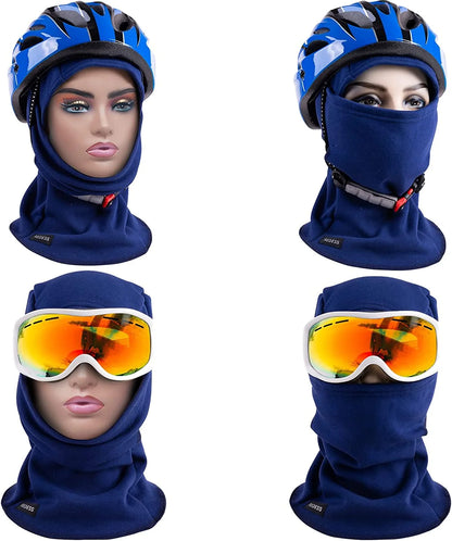 Balaclava Face Mask for Men/Women,Warm Fleece Windproof Ski Mask and Motorcycle,Warmer Winter Sports Cap Purple