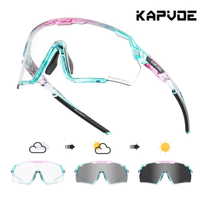 Cycling Glasses Photochromic Cycling Sunglasses UV400 MTB Sports Eyewear Outdoor Bicycle Goggles Bike Cycling Equipment