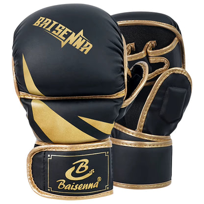 Boxing Gloves Comfortable Sanda Boxing Gloves PU Leather Professional Boxing Gloves Fighting Taekwondo Mitts for Children Adults