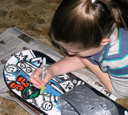 ESP Kids Beginner 110Cm Snowboard with Customizable Graffiti Graphics