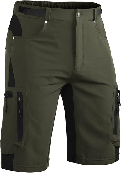 Mens Hiking Cargo Shorts Lightweight Water-Resistant Quick Dry Stretch for Casual Golf Fishing Tactical Bike Outdoor