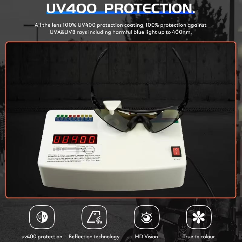 New Photochromic Cycling Glasses Men Women Outdoor Cycling Sunglasses Road Bicycle Goggle MTB Cycling Eyewear 1Lens