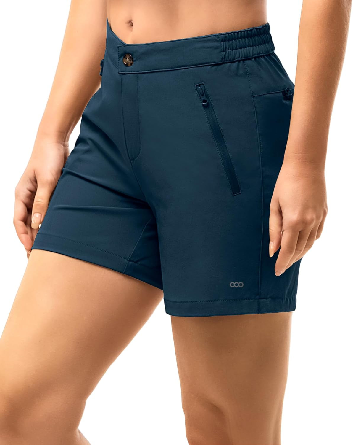 Womens Golf Shorts 5 Inch Inseam Quick Dry Ladies Stretch Packable Hiking Casual with 4 Pockets