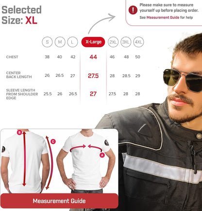 -Motorcycle Jacket-Motorcycle Jacket with Armor Ce-Powersports Protective Jackets-Biker Jacket Men-Waterproof