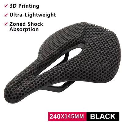 3D Printed Bicycle Saddle Full Carbon Fiber Bike Seat Cushion Ultralight Road Mountain Bike Saddle Carbon MTB Seat