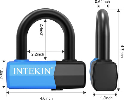 Motorcycle Chain Lock 3.6FT Bike Lock 10Mm/0.42Inch Thick Security Chain Locks Heavy Duty Bike Lock with 16Mm/0.64Inch Disc Lock for Gates, Fences and Outdoor Equipment
