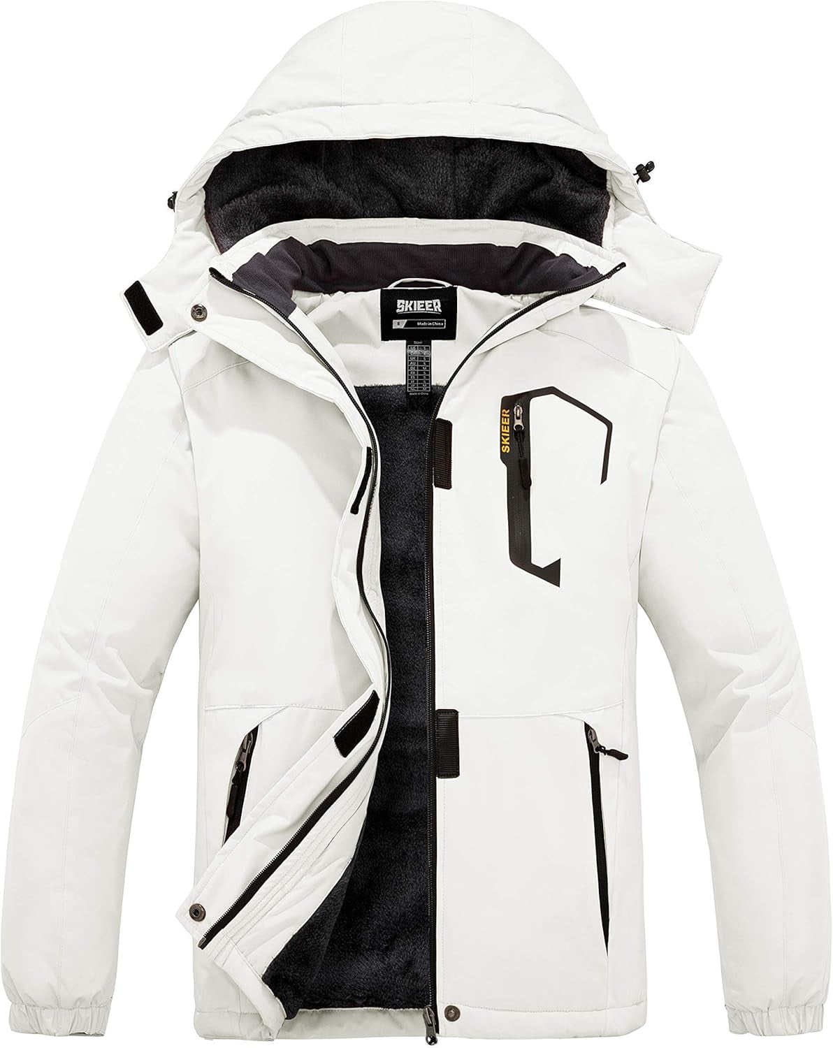 Women'S Waterproof Ski Jacket Warm Winter Coat Fleece Snowboarding Coat