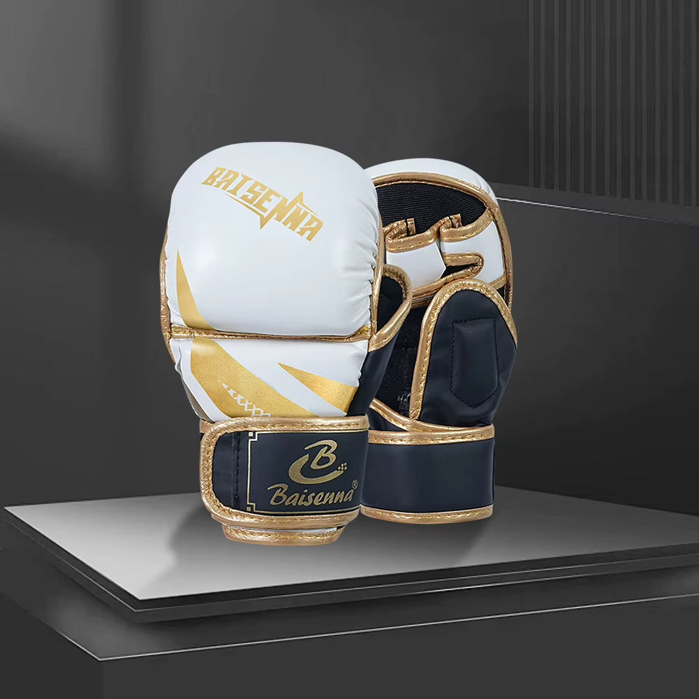 Boxing Gloves Comfortable Sanda Boxing Gloves PU Leather Professional Boxing Gloves Fighting Taekwondo Mitts for Children Adults