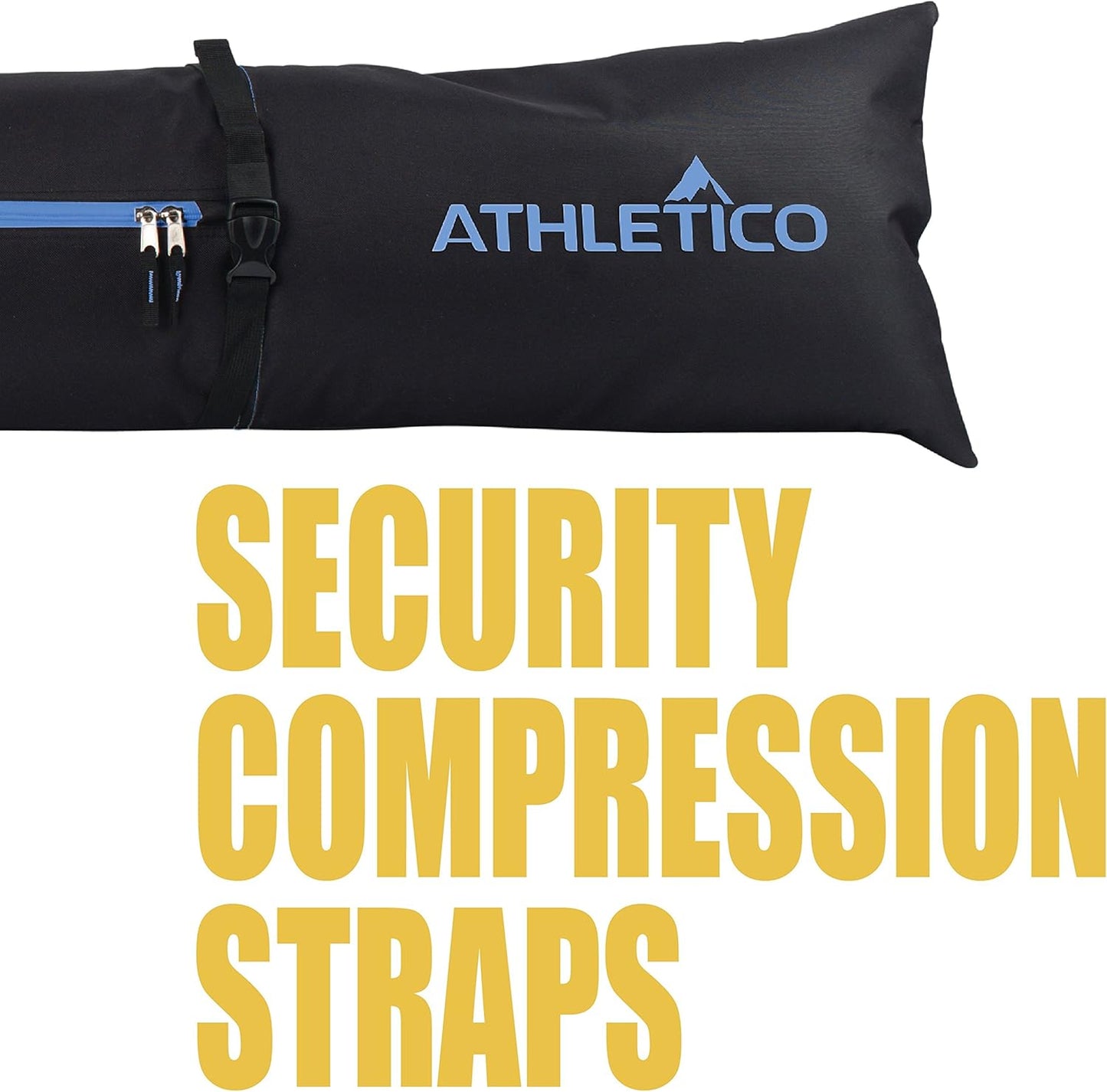 Ski Bag and Ski Boot Bag Combo - Ski Bags for Air Travel - Unpadded Snow Ski Bags Fit Skis up to 200Cm - for Men, Women, Adults, and Children