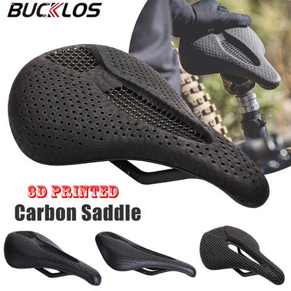 3D Printed Bicycle Saddle Full Carbon Fiber Bike Seat Cushion Ultralight Road Mountain Bike Saddle Carbon MTB Seat