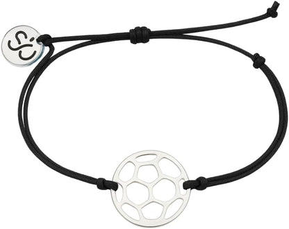 Soccer Bracelet, Soccer Jewelry, Adjustable Stainless Steel Soccer Charm Bracelets - Soccer Gifts