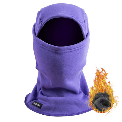 Balaclava Face Mask for Men/Women,Warm Fleece Windproof Ski Mask and Motorcycle,Warmer Winter Sports Cap Purple