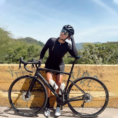 Cycling Jersey Women Long Sleeve,Bicycle Biking Bike Shirts for Women with Pockets