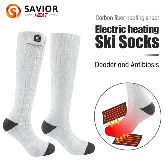 Rechargeable Heated Socks for Men Women,7.4V 2200Mah Heated Socks with Battery,Hunting Hiking Motorcycle Socks