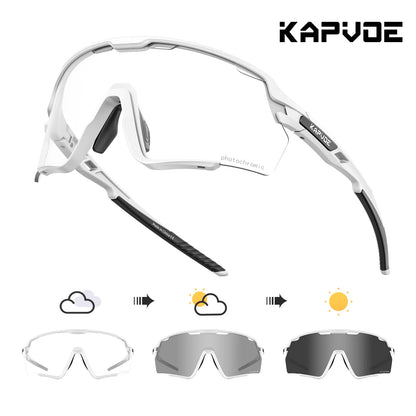 Cycling Glasses Photochromic Cycling Sunglasses UV400 MTB Sports Eyewear Outdoor Bicycle Goggles Bike Cycling Equipment