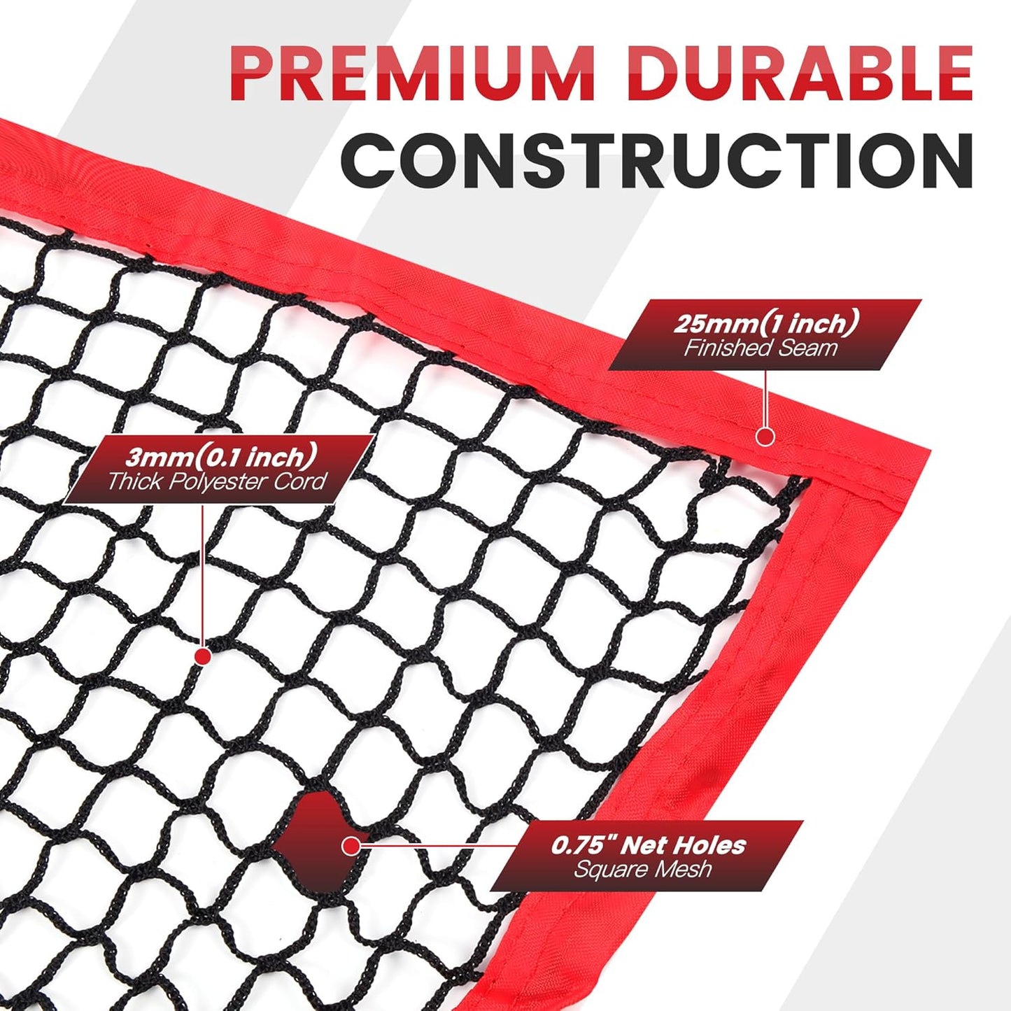 Golf Practice Net - Heavy Duty Driving Range Net with High Impact Chipping Target, Include Carry Bag and Golf Balls for Indoor Outdoor