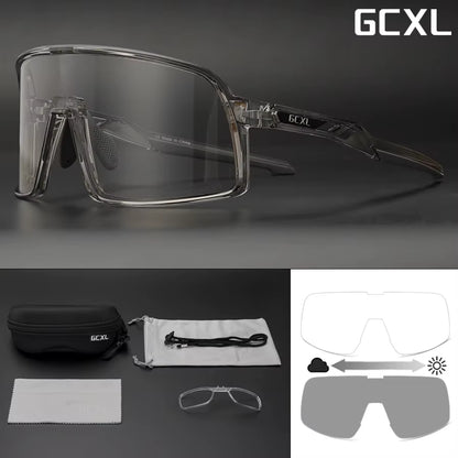UV400 Photochromic Cycling Glasses Bike Glasses Women Safety Googles Outdoor Sports Cycling Bicycle Glasses Cycling Sunglasses