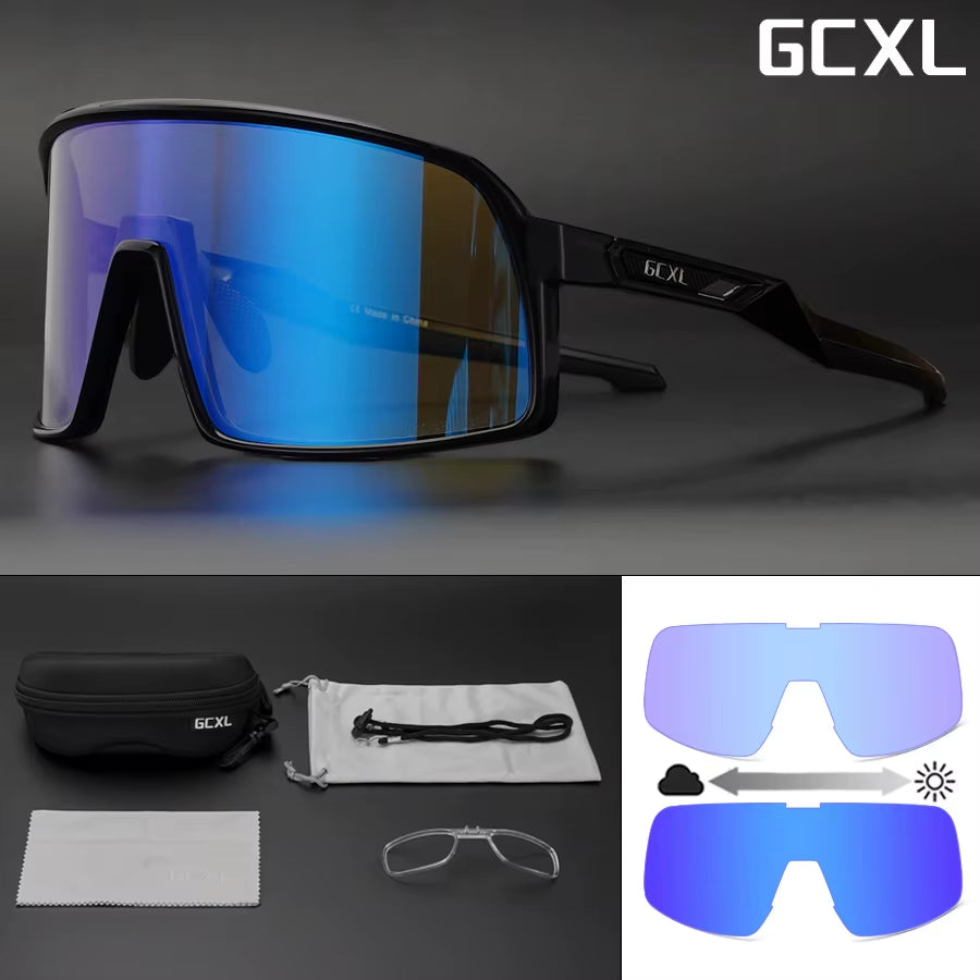 UV400 Photochromic Cycling Glasses Bike Glasses Women Safety Googles Outdoor Sports Cycling Bicycle Glasses Cycling Sunglasses