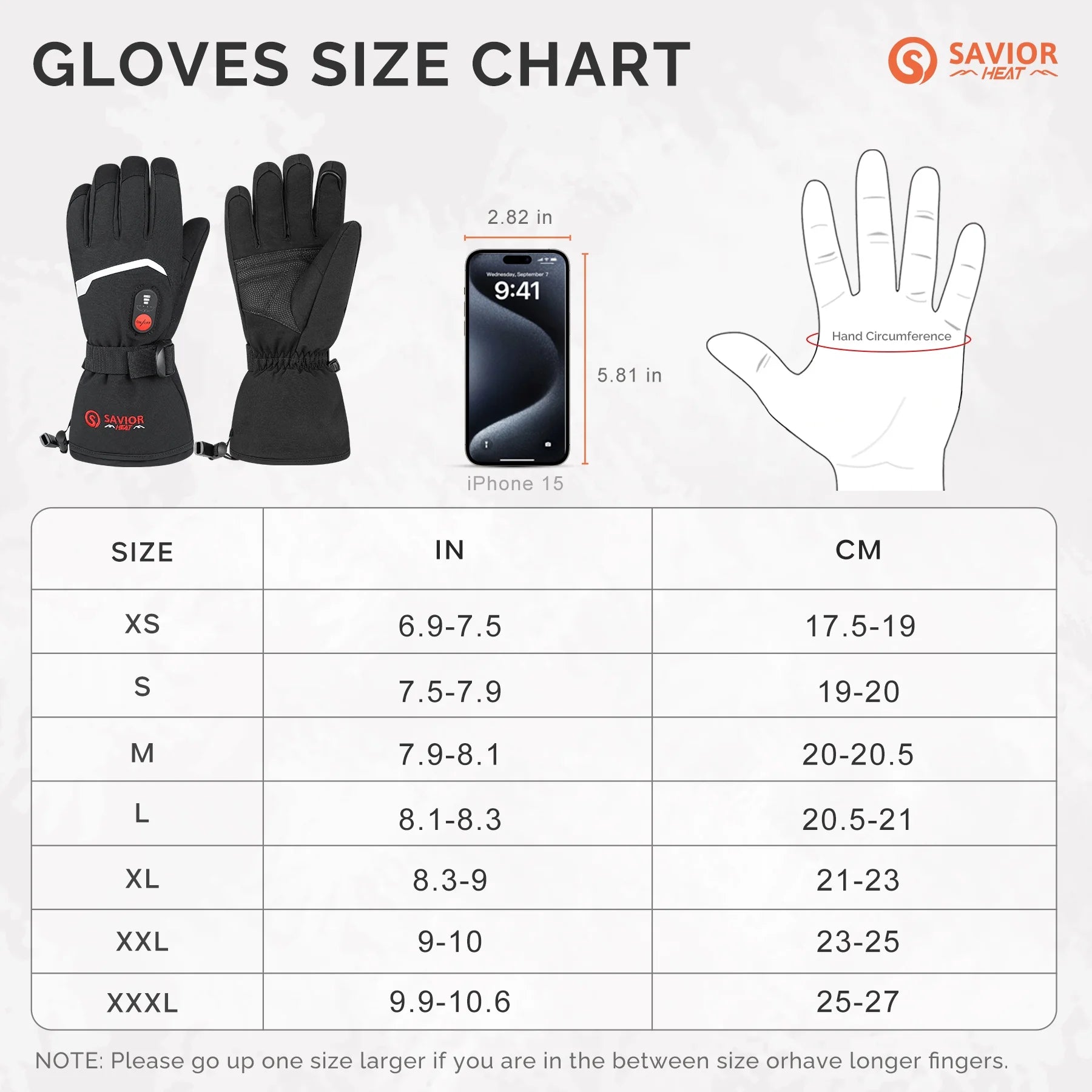 Men Women Heated Gloves with Touchscreen for Cycling Skiing Battery Powered Gloves