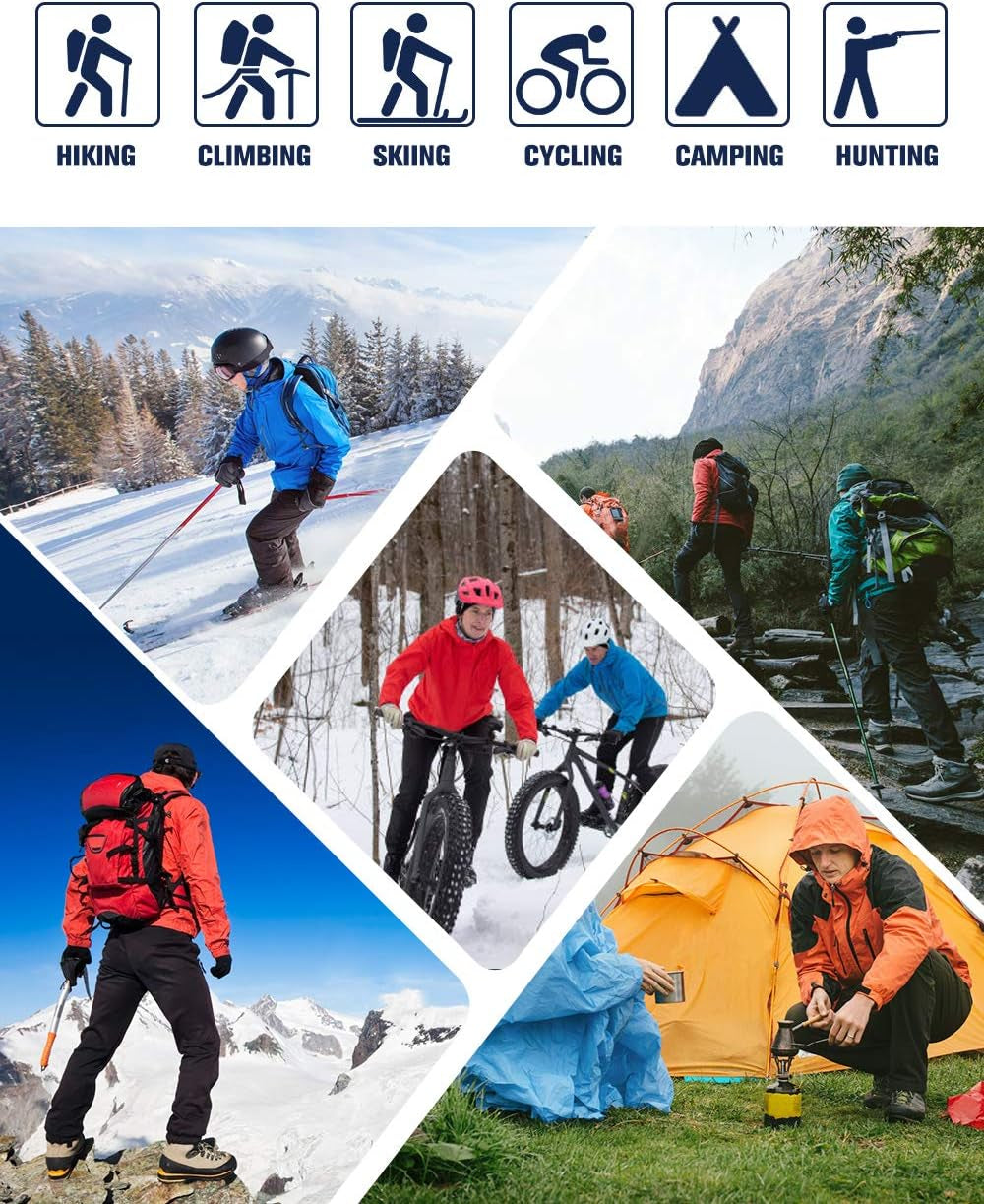 Women'S Winter Warm Outdoor Slim Windproof Waterproof Ski Snow Fleece Hiking Pants