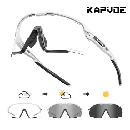 Cycling Glasses Photochromic Cycling Sunglasses UV400 MTB Sports Eyewear Outdoor Bicycle Goggles Bike Cycling Equipment