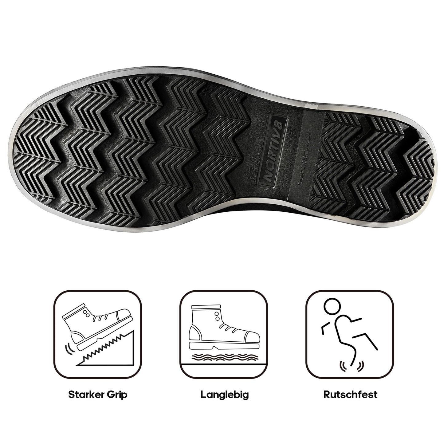 NORTIV 8 Men'S Snow Boots Insulated Waterproof Rugged Duty Outdoor Winter Boots