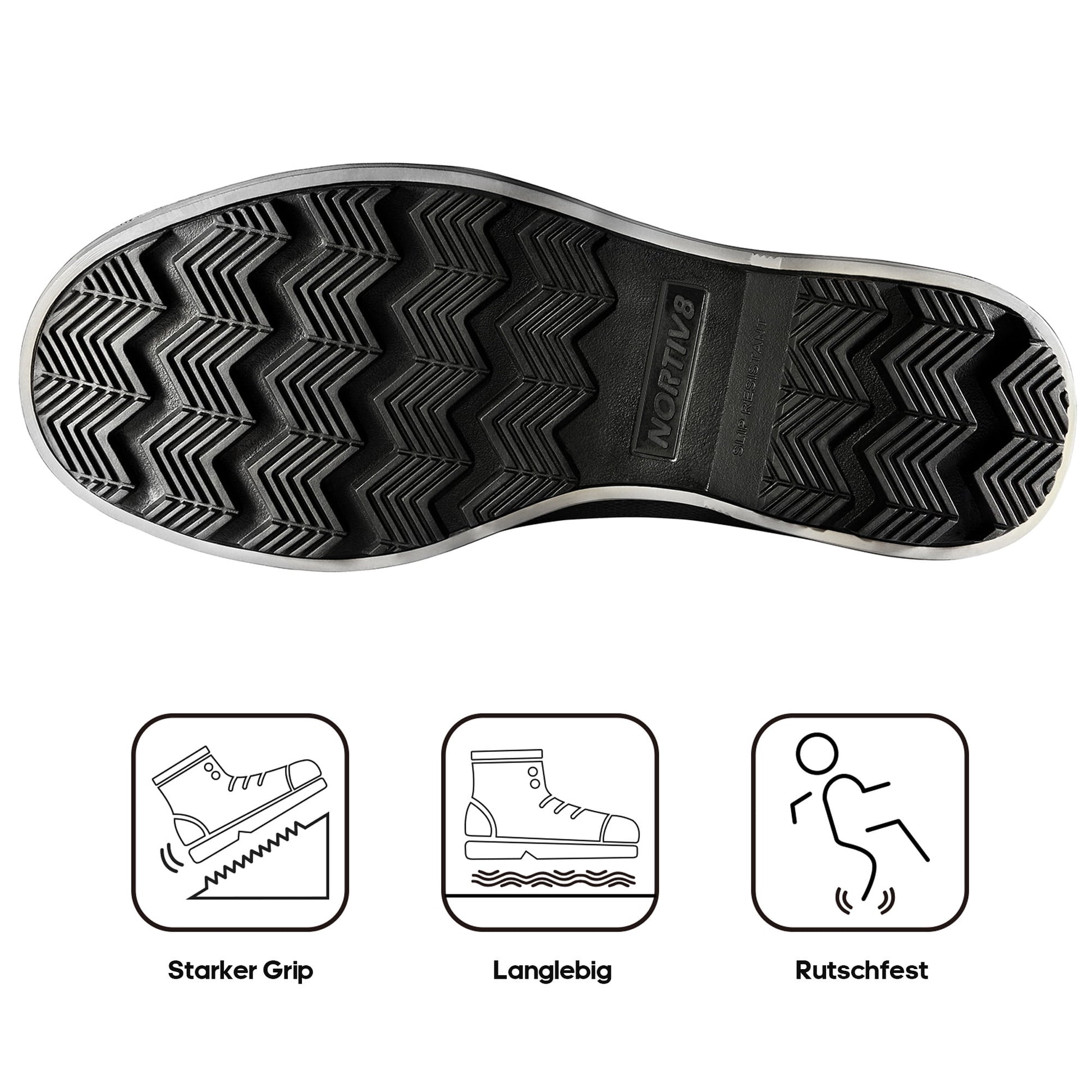 NORTIV 8 Men'S Snow Boots Insulated Waterproof Rugged Duty Outdoor Winter Boots