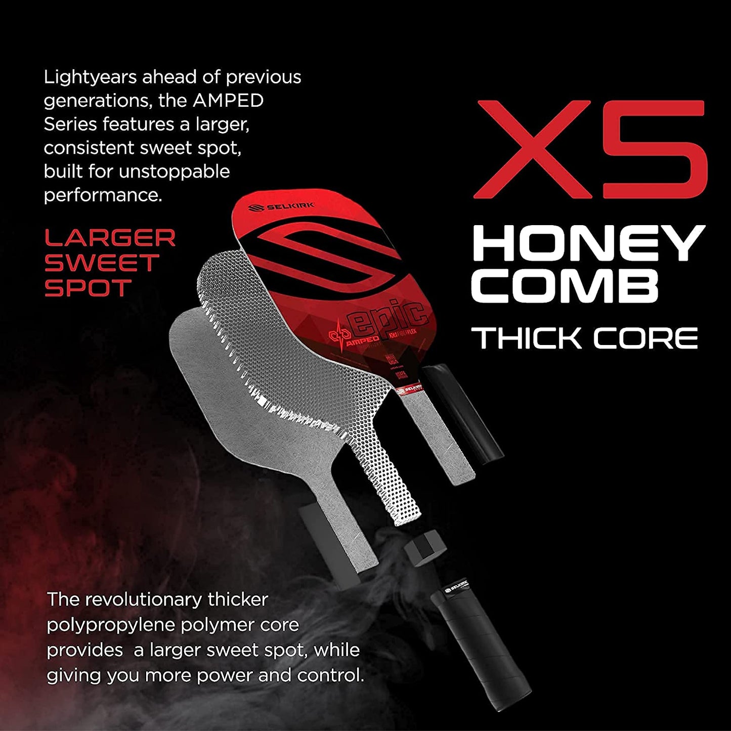 Amped Pickleball Paddles | Assembled in the USA | Amped Control or Amped Pro Fiberglass Pickleball Paddle | Unrivaled Precision & Control