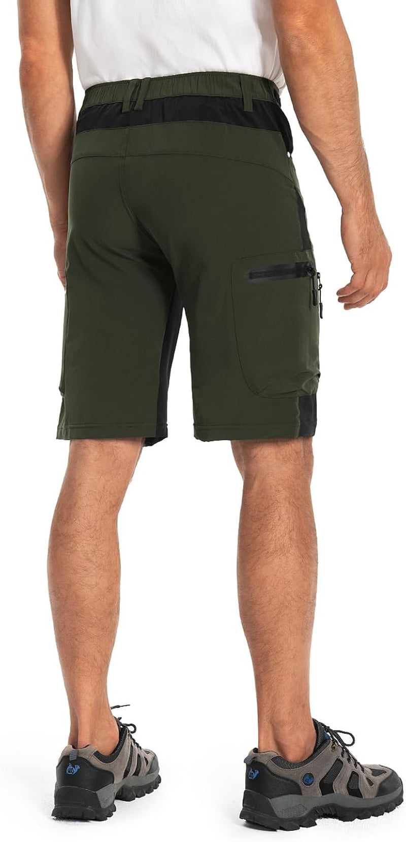 Mens Hiking Cargo Shorts Lightweight Water-Resistant Quick Dry Stretch for Casual Golf Fishing Tactical Bike Outdoor