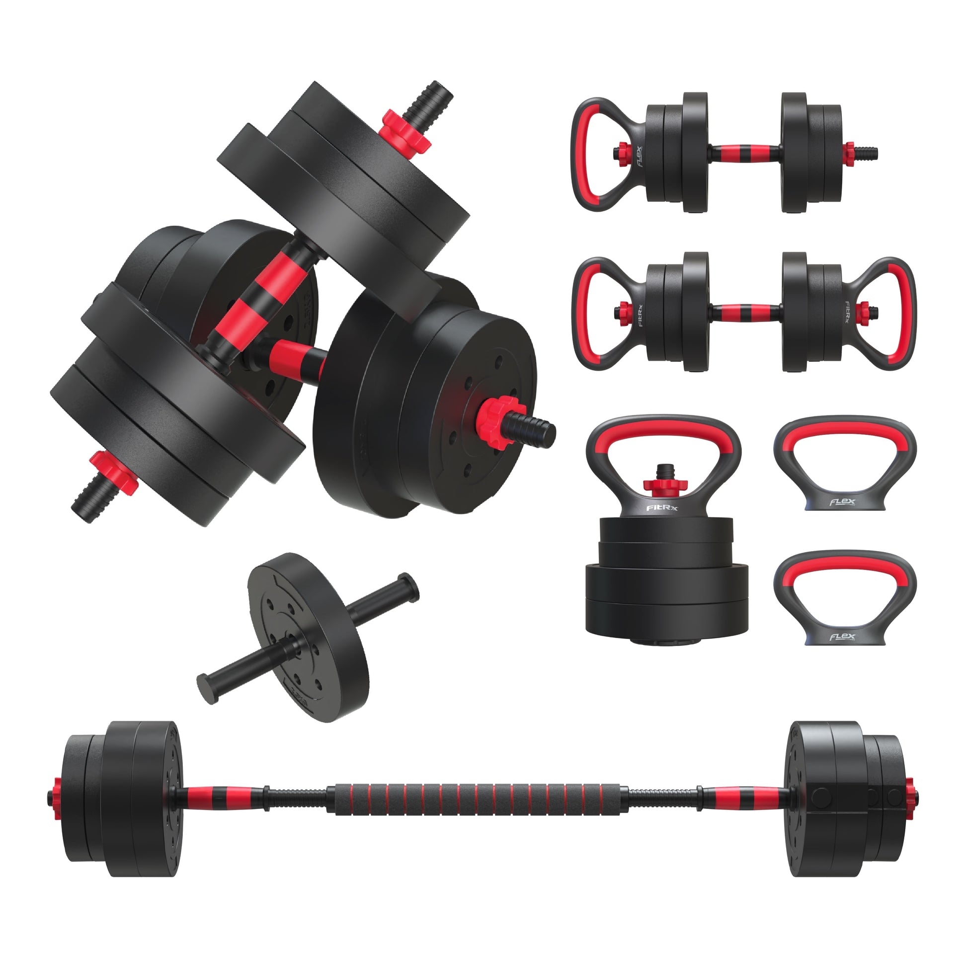 Smartbell Gym 5-In-1 Adjustable Dumbbell Set & Weight Set for Home Workouts, 40 Lbs