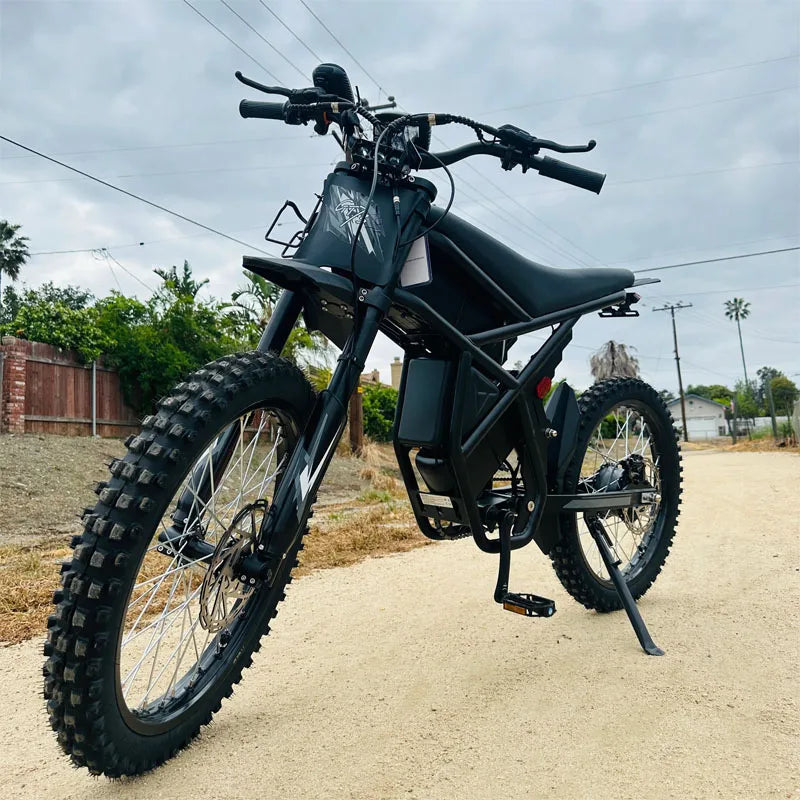 Ridingtimes GT73 Electric 48V 3-Speed Dirt Bike Off-Road Sport Style Front & Rear Oil Brake + Disc Brake Lithium Battery