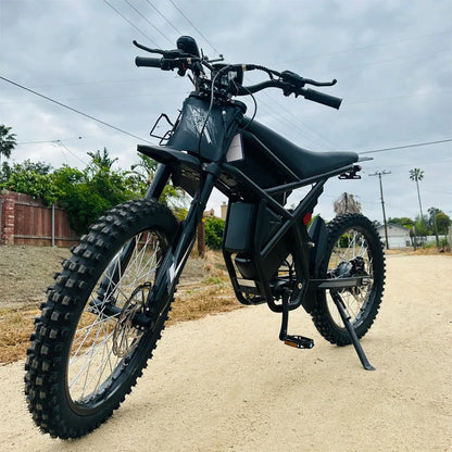 Ridingtimes GT73 Electric 48V 3-Speed Dirt Bike Off-Road Sport Style Front & Rear Oil Brake + Disc Brake Lithium Battery