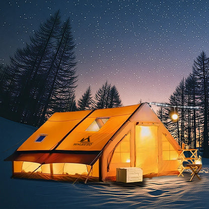 Outdoor Tent 12 square Meters Automatic Pop-Up Air Tent Family Outdoor Camping Inflatable Tent