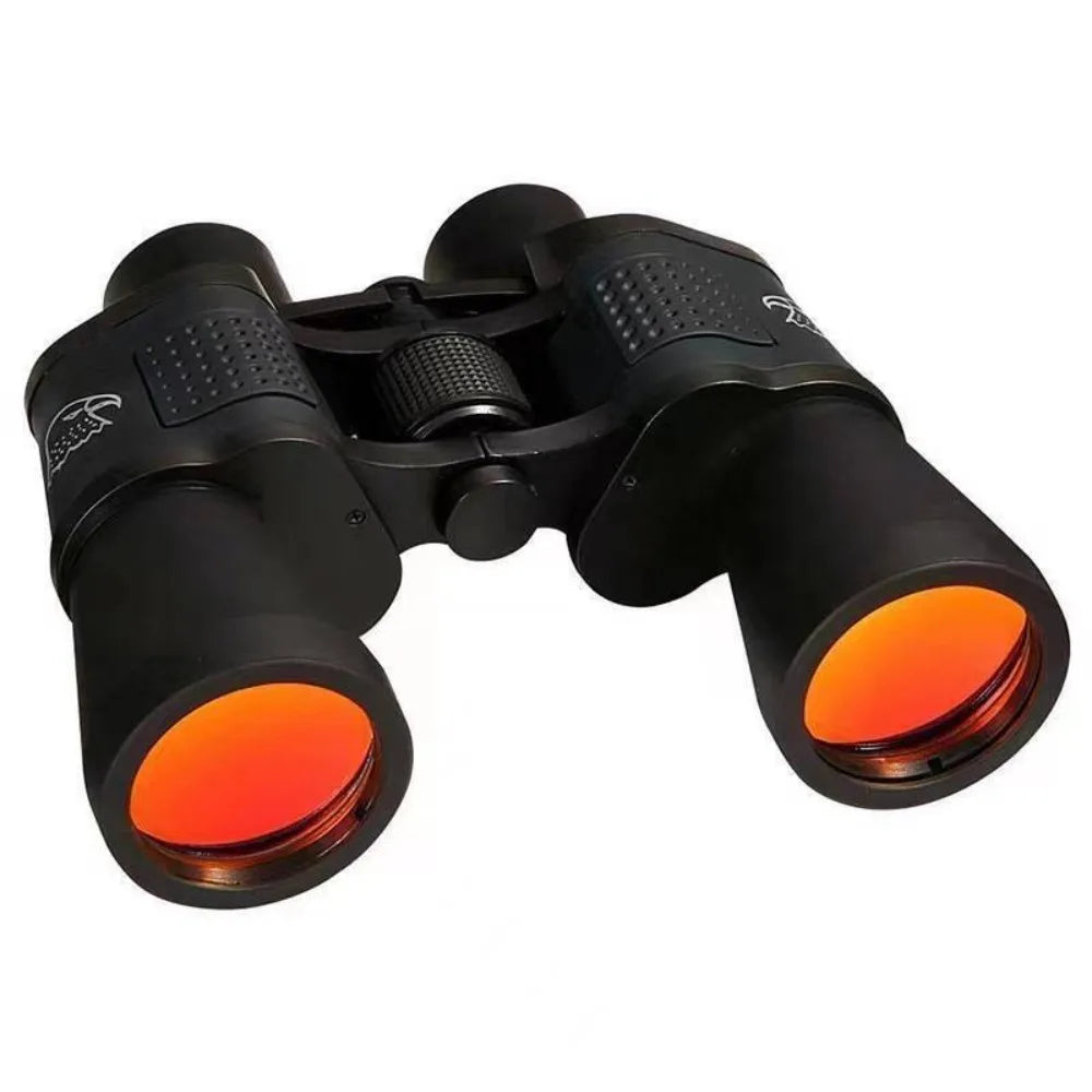 80X80 Zoom Binoculars Day/Night Vision Outdoor Black Telescope Bag