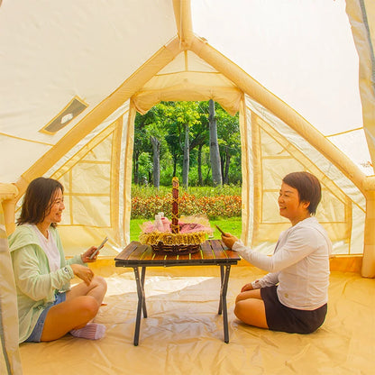 High Quality White Large Heavy Duty Luxury Family Camping Inflatable Cabin Tent for Outdoor