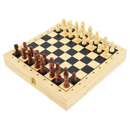 4 in 1 Board Games for Adults and Family Include Chess Checkers Sling Puck Game and Nine Mens Morris Folding Board